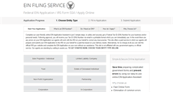 Desktop Screenshot of einfilingservice.com